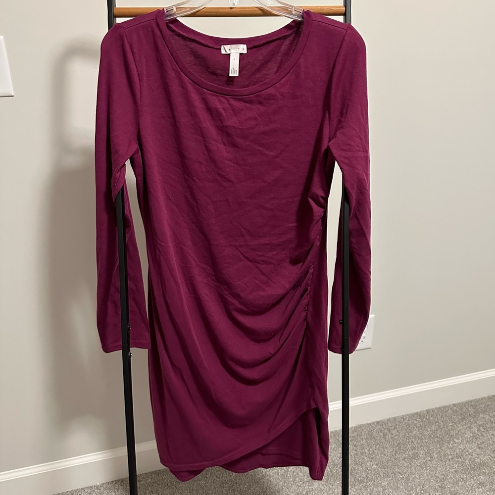 Burgundy Leith dress